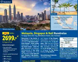 Lidl Reisen Malaysia, Singapur & Bali Rundreise Angebot
