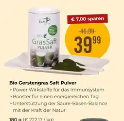 Martin Reformstark E&M Bio GrasSaft Pulver Angebot