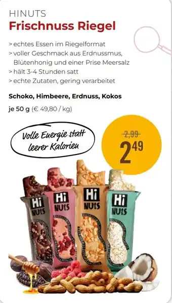 Hinuts Frischnuss Riegel