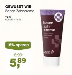Prokopp Gewusst wie Basen Zahncreme Angebot