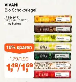 Prokopp VIVANI Bio Schokoriegel Angebot
