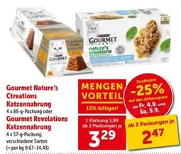 Interspar Gourmet Nature's Creations Katzenfutter Angebot