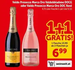 Interspar Valdo Prosecco Marca Oro Angebot