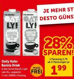 Interspar Oatly Hafer Barista Drink Angebot