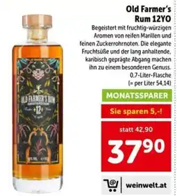 Interspar Old Farmer's Rum 12YO Angebot