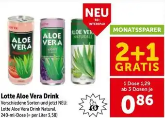 Interspar Lotte Aloe Vera Drink Angebot