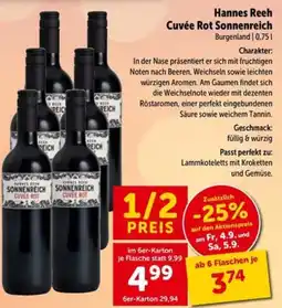 Interspar Hannes Reeh Cuvée Rot Sonnenreich Angebot