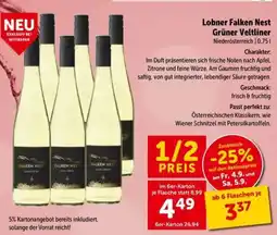 Interspar Lobner Falken Nest Grüner Veltliner Angebot