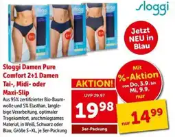 Interspar Sloggi Damen Pure Comfort 2+1 Damen Tai-, Midi- oder Maxi-Slip Angebot