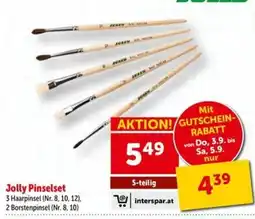 Interspar Jolly Pinselset Angebot