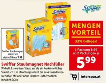 Interspar Swiffer Staubmagnet Nachfüller Angebot