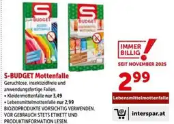Interspar S-Budget Mottenfalle Angebot