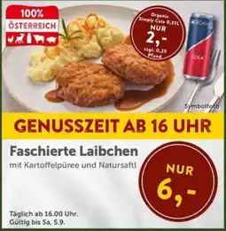 Interspar Faschierte Laibchen mit Kartoffelpüree und Natursaftl Angebot