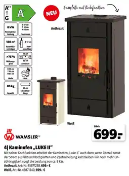 Hagebau Kaminofen „LUKE II“ WAMSLSER Angebot