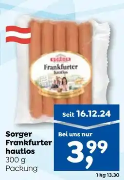ADEG Sorger Frankfurter hautlos Angebot