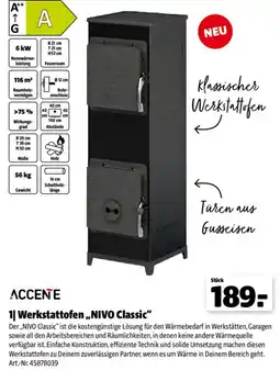 Hagebau ACCENTE Werkstattofen ,,NIVO Classic" Angebot