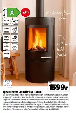 Hagebau Kaminofen „Inzell Vitus I. Stahl“ Angebot