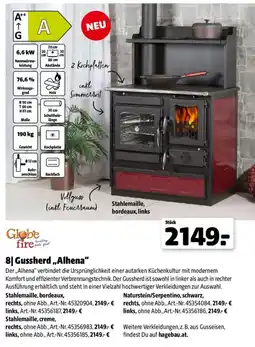 Hagebau Globe fire Gussherd „Alhena“ Angebot