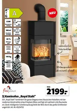 Hagebau Kaminofen „Royal Stahl“ Angebot