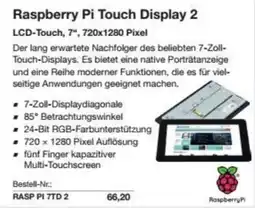 Reichelt Raspberry Pi Touch Display 2 Angebot