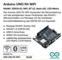 Reichelt Arduino UNO R4 WiFi Angebot