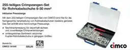 Reichelt 255-teiliges Crimpzangen-Set für Rohrkabelschuhe 6-50 mm² von CIMCO Angebot