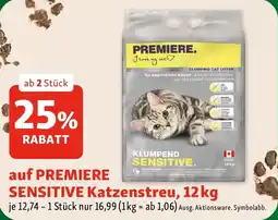 Fressnapf auf PREMIERE SENSITIVE Katzenstreu Angebot