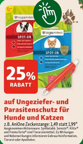 Auf Ungeziefer und Parasitenschutz für Hunde und Katzen