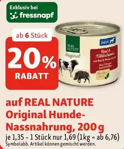 Fressnapf auf REAL NATURE Original Hunde Nassnahrung Angebot