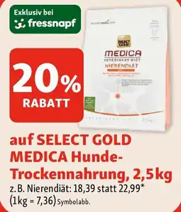 Fressnapf auf SELECT GOLD MEDICA Hunde Trockennahrung Angebot