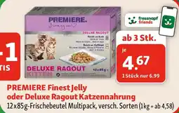 Fressnapf PREMIERE Finest Jelly oder Deluxe Ragout Katzennahrung Angebot