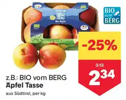MPreis Äpfel Tasse Angebot