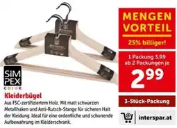 Interspar SIM PEX Kleiderbügel Angebot