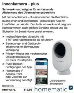 Reichelt Homematic Innenkamera - plus Angebot