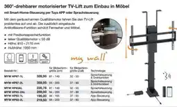 Reichelt 360°-drehbarer motorisierter TV-Lift zum Einbau in Möbel Angebot