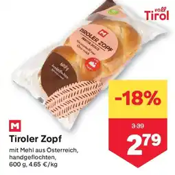 MPreis Tiroler Zopf Angebot