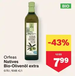 MPreis Orfeas Natives Bio-olivenöl extra Angebot