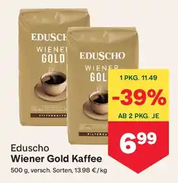 MPreis Eduscho Wiener Gold Kaffee Angebot