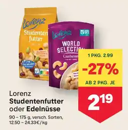 MPreis Lorenz Studentenfutter oder Edelnüsse Angebot
