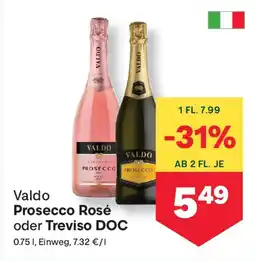 MPreis Valdo Prosecco Rosé oder Treviso DOC Angebot
