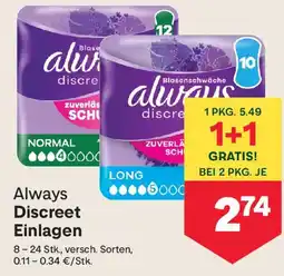 MPreis Always Discreet Einlagen Angebot