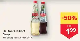 MPreis Mautner Markhof Sirup Angebot
