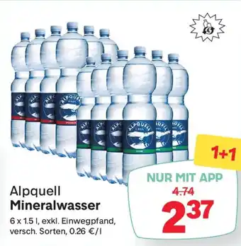 MPreis Alpquell Mineralwasser Angebot