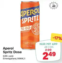 MPreis Aperol Spritz Dose Angebot