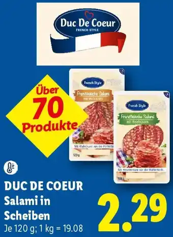 DUC DE COEUR Salami in Scheiben
