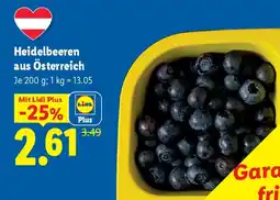 Lidl Heidelbeeren aus Österreich Angebot