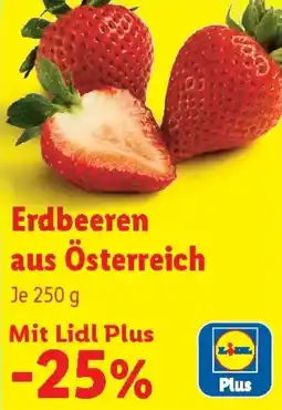 Lidl Erdbeeren aus Österreich Angebot