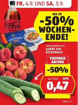 Hofer Gurke aus Österreich Angebot