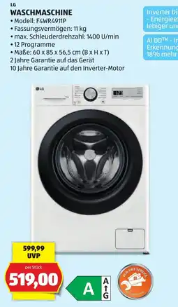 Hofer LG Waschmaschine Angebot