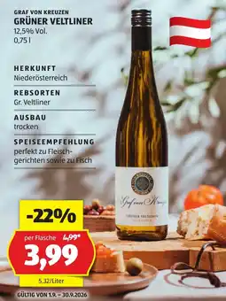 Hofer Graf von Kreuzen Grüner Veltliner Angebot